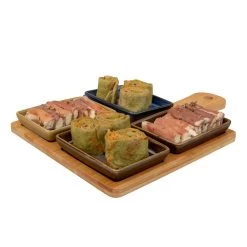 Billiet Serveerplank Bamboe - Met 4x Luxe Schaaltjes - 29 X 20 Cm -Het originele servies. bd8d36ce288441a6b3526e0d6419a78b