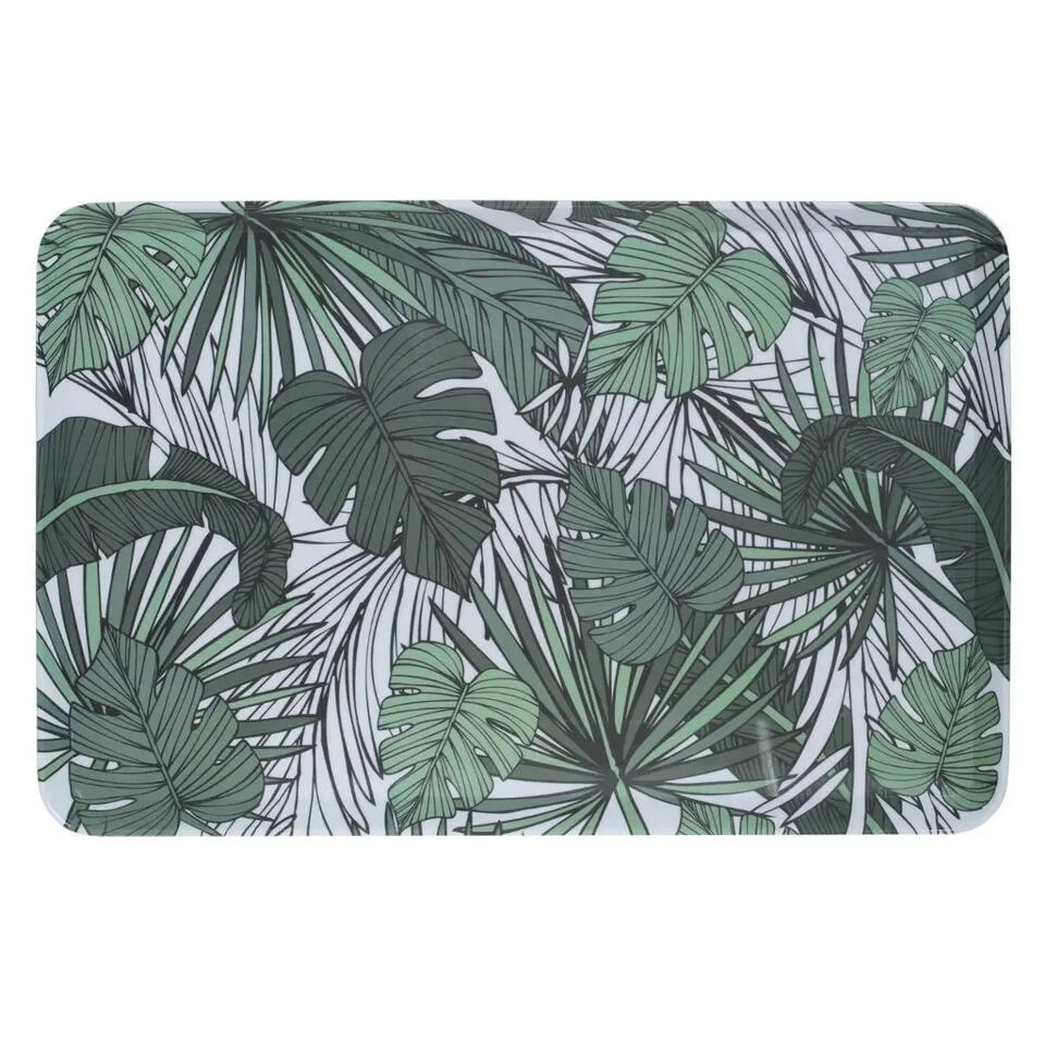 5Five - Dienblad - Jungle Print - Wit Groen 45 X 30 Cm 4 5Five - Dienblad - Jungle Print - Wit Groen 45 X 30 Cm - Afbeelding 2