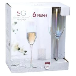 Secret De Gourmet Champagneglazen-flutes - 6 St - Parelmoet - 210 Ml 7 Secret De Gourmet Champagneglazen-flutes - 6 St - Parelmoet - 210 Ml -Het originele servies. d5c3cfd767974f289999f9195cc36aad