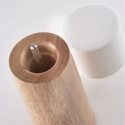 Zeller Pepermolen Of Zoutmolen - Hout - Witte Dop - 15 Cm -Het originele servies. f1ba5b2d3f7645a29babf6713115d069