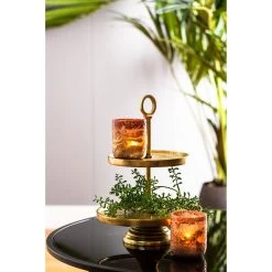 Etagère Lutek - Goud - 2 Laags -Het originele servies. ff6dde30f2c143c69efd5d24c0f99077