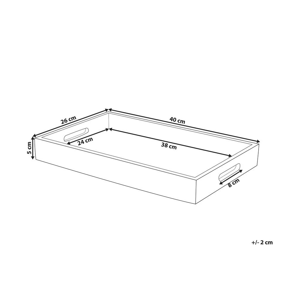 Beliani Blad TYLIS - Lichte Houtkleur Mangohout 5 Beliani Blad TYLIS - Lichte Houtkleur Mangohout - Afbeelding 3